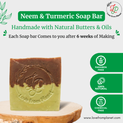 Neam & Turmeric soap bar- lovefromplanet.com