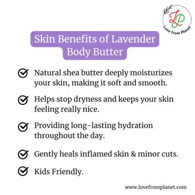 Lavender body butter - www.lovefromplanet.com