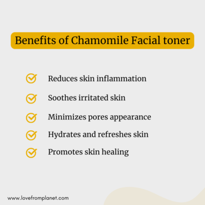 Chamomile facial toner